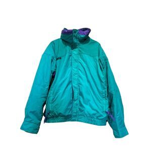 Vintage Columbia 90's Bugaboo With Zip Up Fleece Mens XL Outdoor Retro Ski Teal